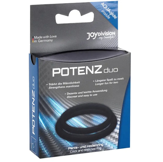 JOYDIVISION POTENZDUO - ANILLOS PARA PENE NEGRO - M JOYDIVISION POTENZDUO