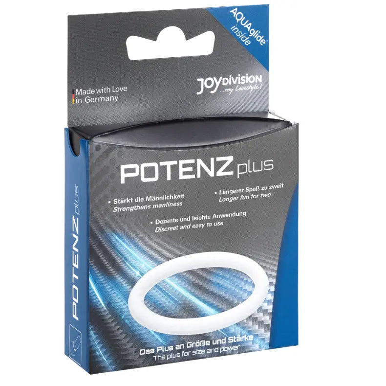 JOYDIVISION POTENZDUO - PLUS ANILLO PARA PENE BLANCO - M JOYDIVISION POTENZDUO