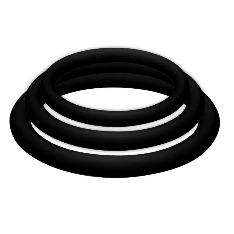 JOYDIVISION POTENZDUO - PLUS PACK 3 ANILLOS PARA PENE NEGRO - S, M, L JOYDIVISION POTENZDUO
