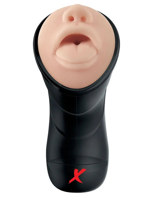PDX ELITE - STROKER REALÍSTICO GARGANTA PROFUNDA CON VIBRACIÓN PDX ELITE