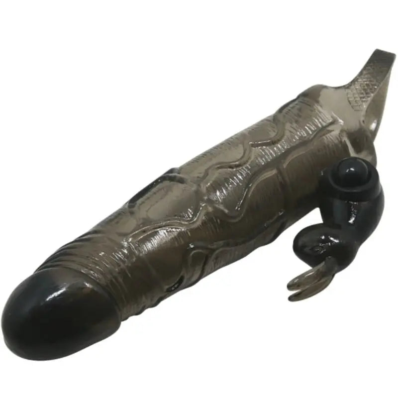 BAILE - BRAVE MAN FUNDA REALISTICA PENE CON RABBIT 16.5 CM NEGRO BAILE FOR HIM