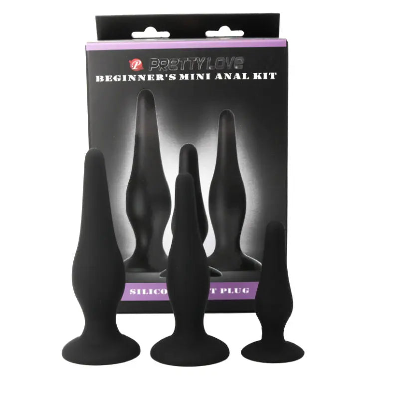 PRETTY LOVE - KIT INICIACION ANAL PLUGS SILICONA PRETTY LOVE