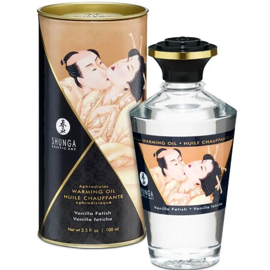 SHUNGA - ACEITE MASAJE EFECTO CALOR SABOR VAINILLA 100 ML SHUNGA OILS