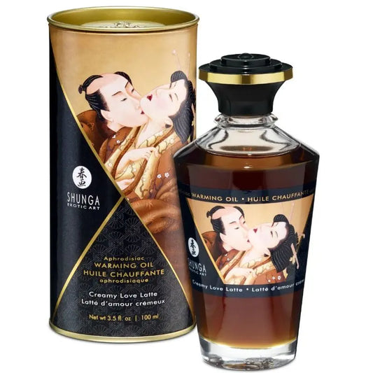 SHUNGA - ACEITE MASAJE EFECTO CALOR SABOR CAFE 100 ML SHUNGA OILS