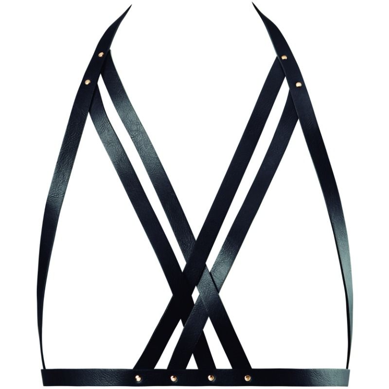 BIJOUX INDISCRETS MAZE - SUJETADOR CON CORREAS NEGRO BIJOUX MAZE