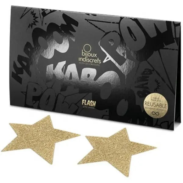BIJOUX - INDISCRETS PEZONERAS FLASH ESTRELLA DORADA BIJOUX FLASH COLLECTION