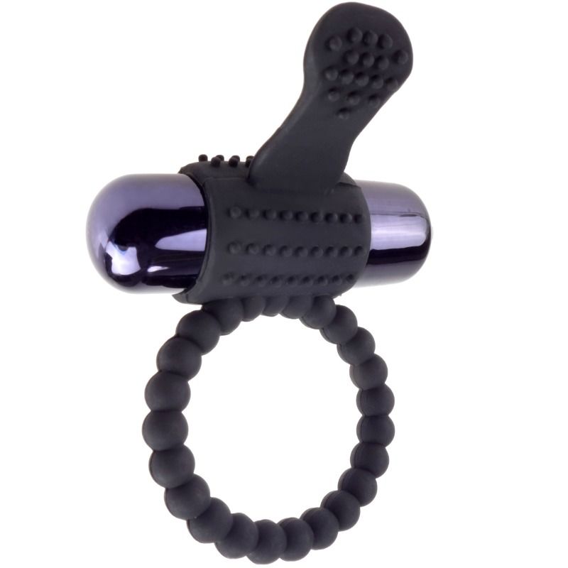 FANTASY C-RINGZ - ANILLO VIBRADOR DE SILICONA NEGRO FANTASY C-RINGZ