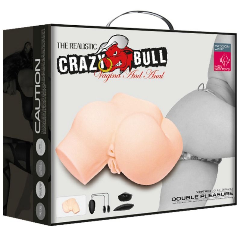 CRAZY BULL - TRASERO CON VAGINA Y ANO REALÍSTICOS Y VIBRACIÓN CRAZY BULL