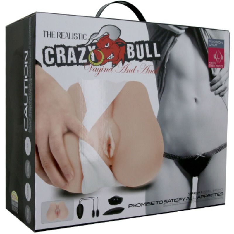 CRAZY BULL - VAGINA Y ANO REALÍSTICOS CON VIBRACIÓN POSICIÓN 3 CRAZY BULL
