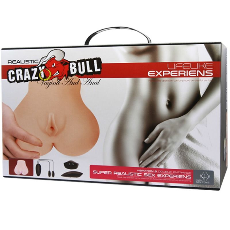 CRAZY BULL - VAGINA Y ANO REALÍSTICOS CON VIBRACIÓN POSICIÓN 7 CRAZY BULL