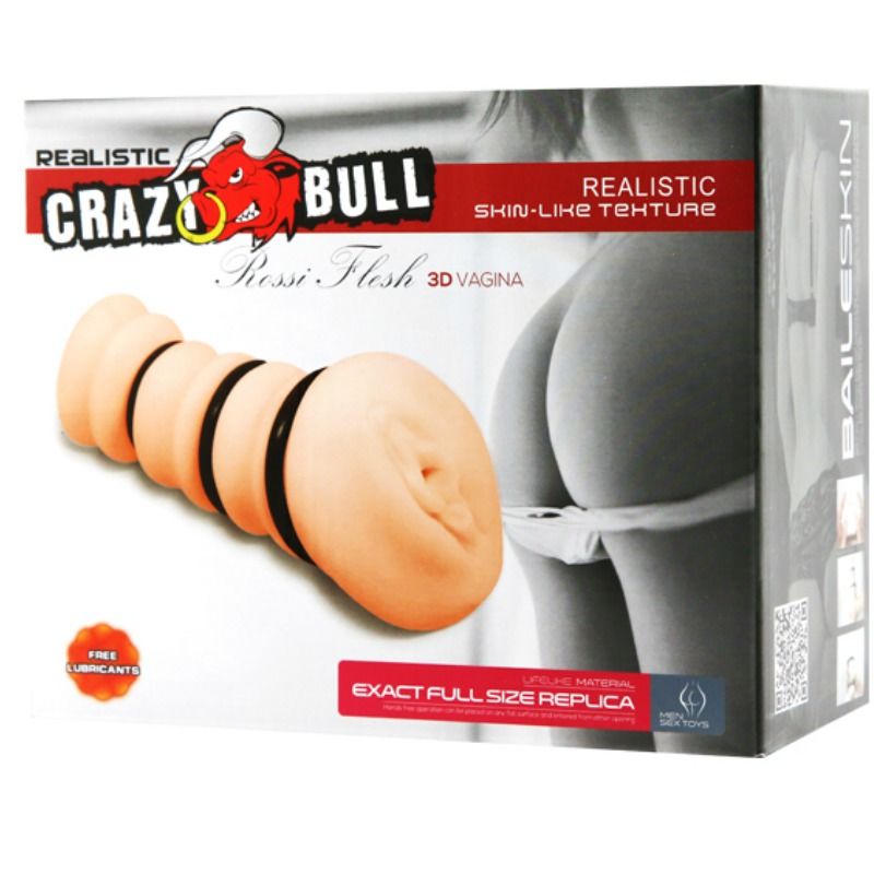 CRAZY BULL - MASTURBADOR CON ANILLOS MODELO VAGINA 2 CRAZY BULL