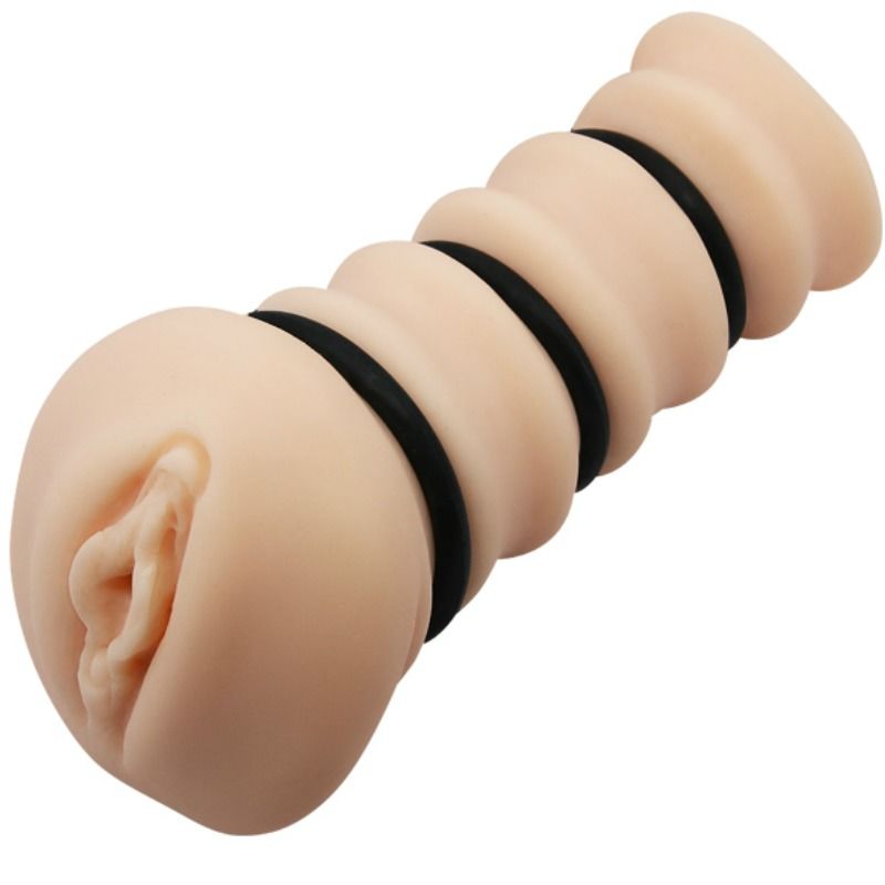 CRAZY BULL - MASTURBADOR CON ANILLOS MODELO VAGINA 2 CRAZY BULL