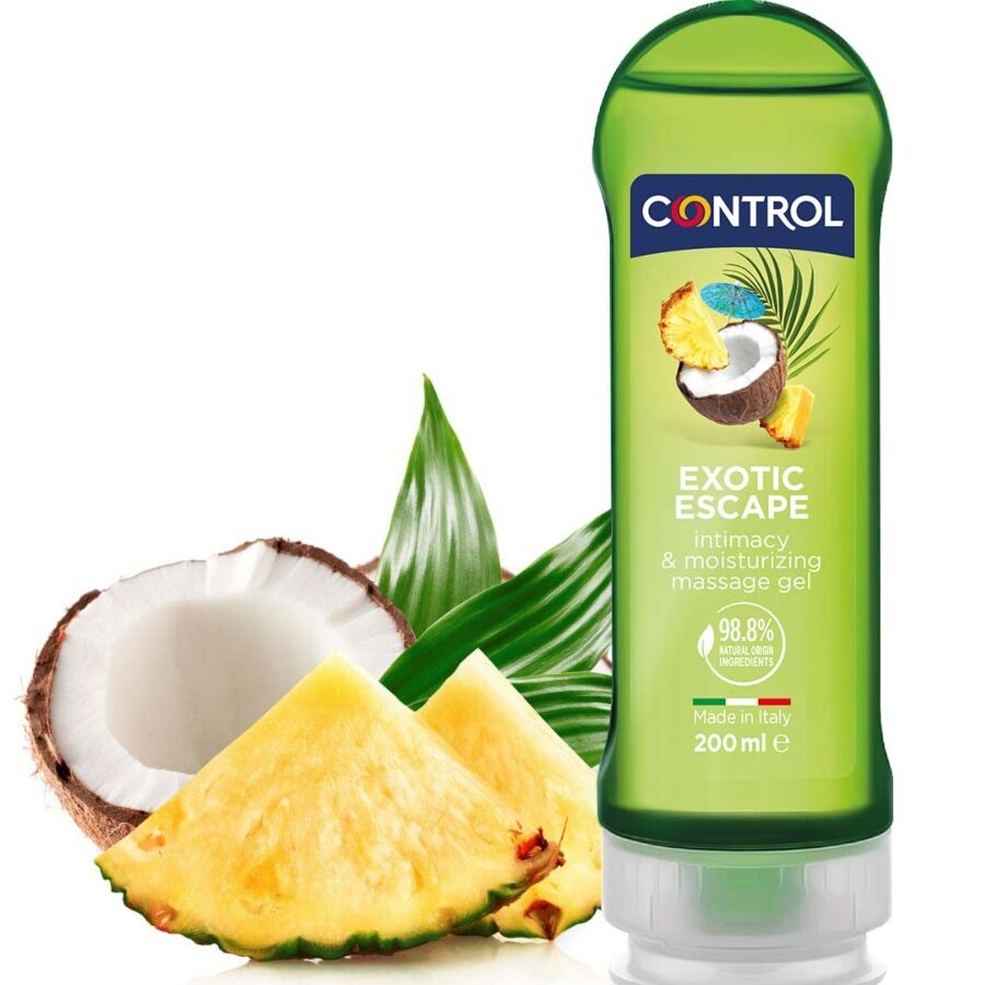CONTROL - 2 EN 1 MASSAGE & PLEASURE EXOTIC 200 ML CONTROL LUBES
