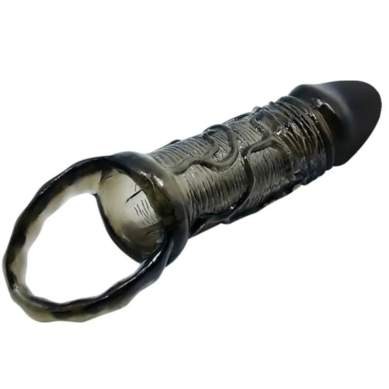 BAILE - FUNDA EXTENSORA PENE CON STRAP PARA TESTICULOS NEGRO 13.5 CM BAILE FOR HIM