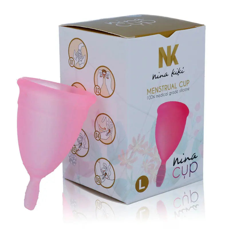 NINA KIKÍ - COPA MENSTRUAL ROSA - TALLA L NINA KIKÍ