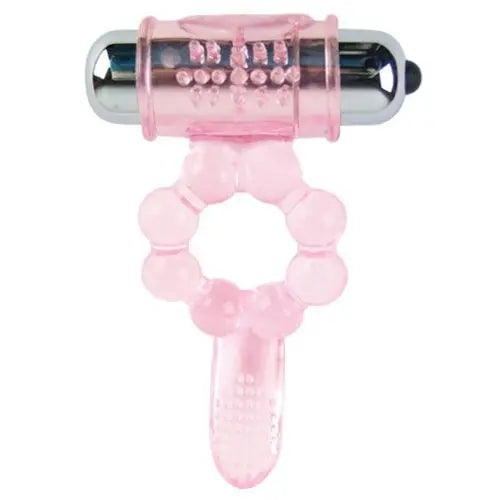 BAILE - ANILLO SILICONA 10 RITMOS LENGUA CON VIBRACIÓN ROSA BAILE FOR HIM