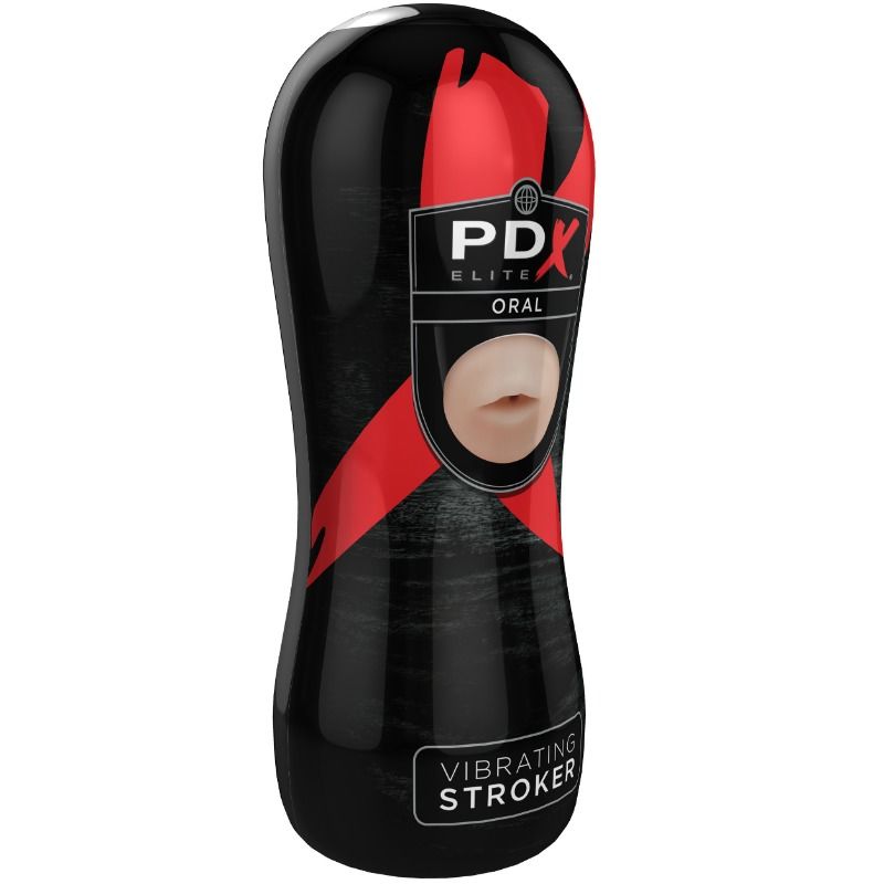 PDX ELITE - MASTURBADOR CON VIBRACIÓN BOCA PDX ELITE