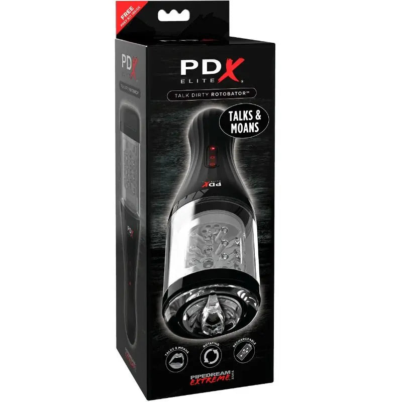 PDX ELITE - MASTURBADOR CON SONIDO TALK DIRTY ROTOBATOR PDX ELITE