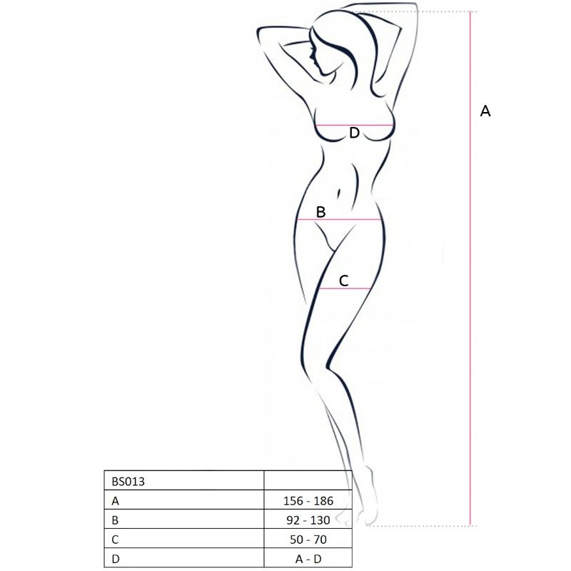 PASSION - WOMAN BS013 BODYSTOCKING ROJO TALLA ÚNICA PASSION WOMAN BODYSTOCKINGS