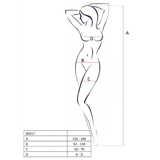 PASSION - WOMAN BS017 BODYSTOCKING NEGRO TALLA ÚNICA PASSION WOMAN BODYSTOCKINGS