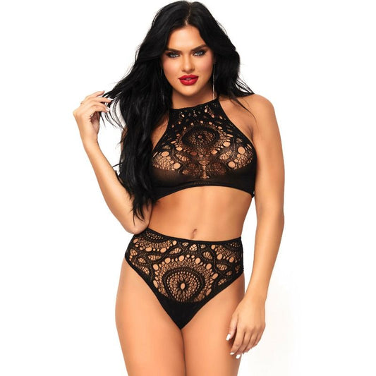 LEG AVENUE - SET 2 PIEZAS TOP Y PANTIES M/L LEG AVENUE SETS