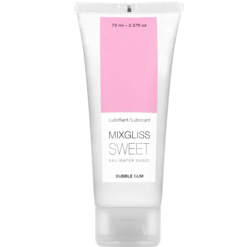 MIXGLISS - LUBRICANTE BASE AGUA SABOR A CHICLE 70 ML MIXGLISS