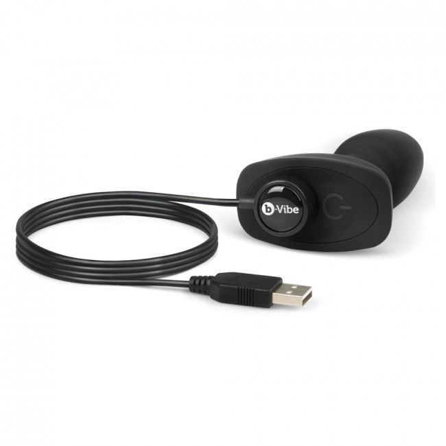 B-VIBE - RIMMING CONTROL REMOTO ANAL PLUG PETITE NEGRO B-VIBE