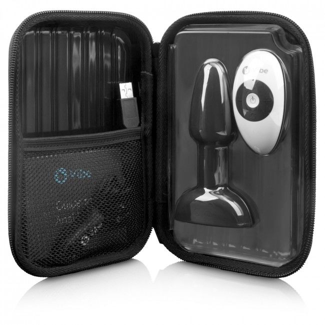 B-VIBE - RIMMING CONTROL REMOTO ANAL PLUG PETITE NEGRO B-VIBE