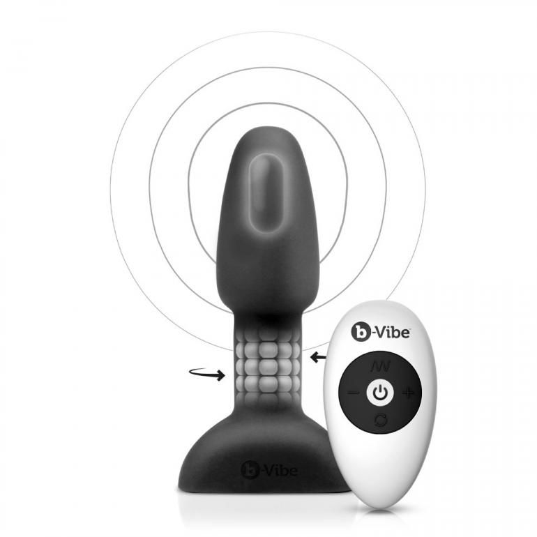 B-VIBE - RIMMING CONTROL REMOTO ANAL PLUG PETITE NEGRO B-VIBE