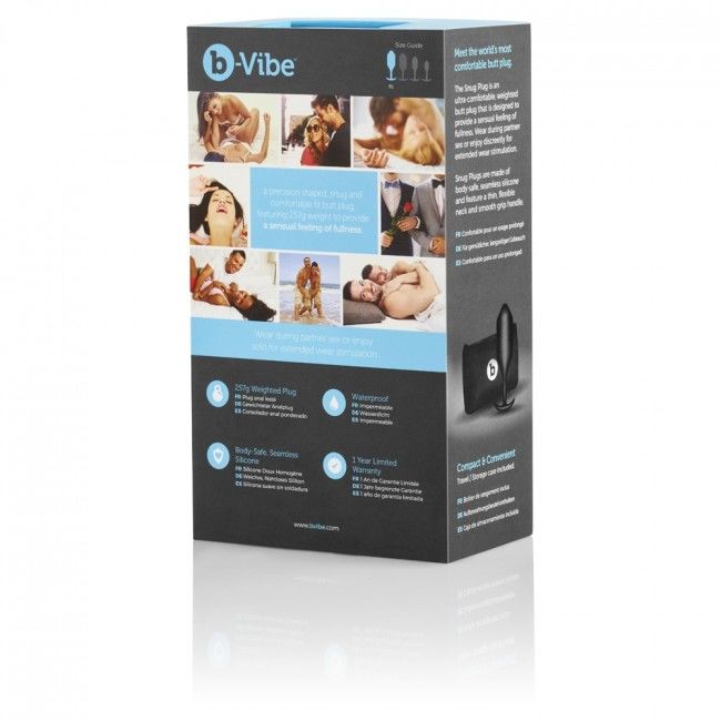 B-VIBE - SNUG PLUG ANAL 4 NEGRO B-VIBE
