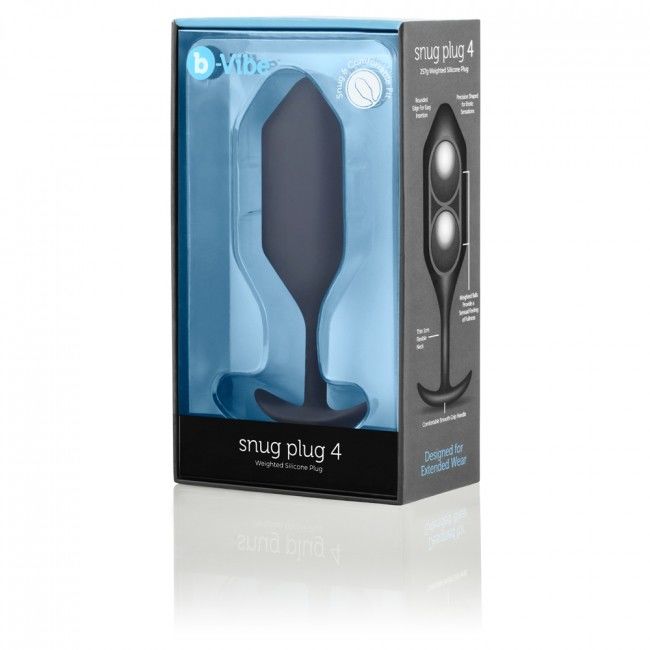 B-VIBE - SNUG PLUG ANAL 4 NEGRO B-VIBE