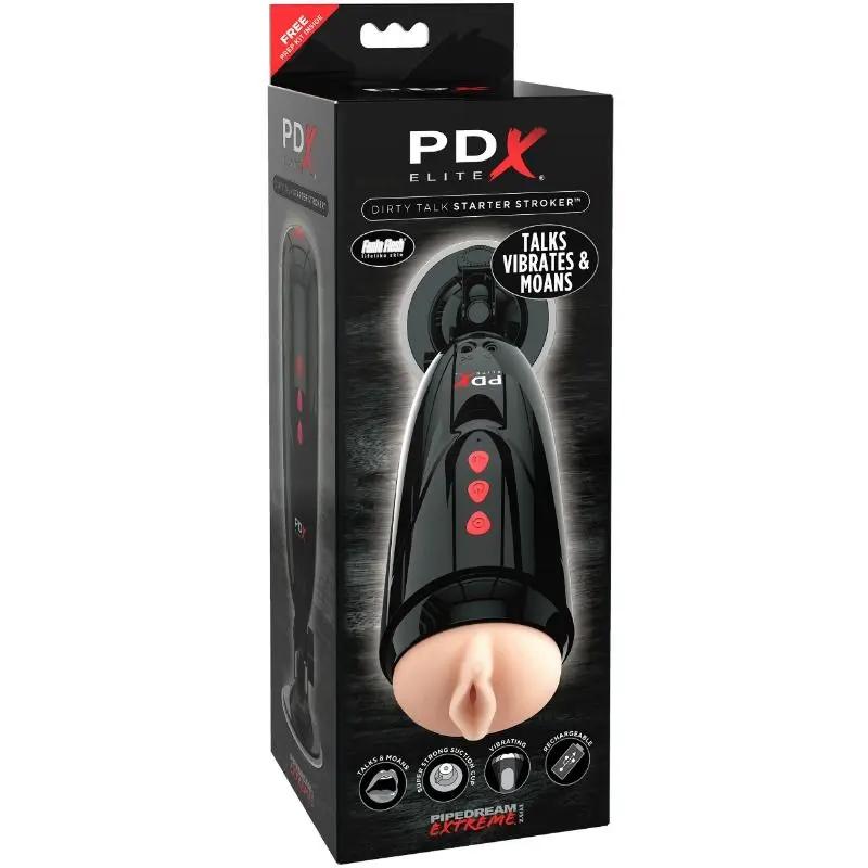 PDX ELITE - DIRTY TALK STARTER STROKER MASTURBADOR VAGINA PDX ELITE