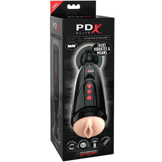 PDX ELITE - DIRTY TALK STARTER STROKER MASTURBADOR VAGINA PDX ELITE