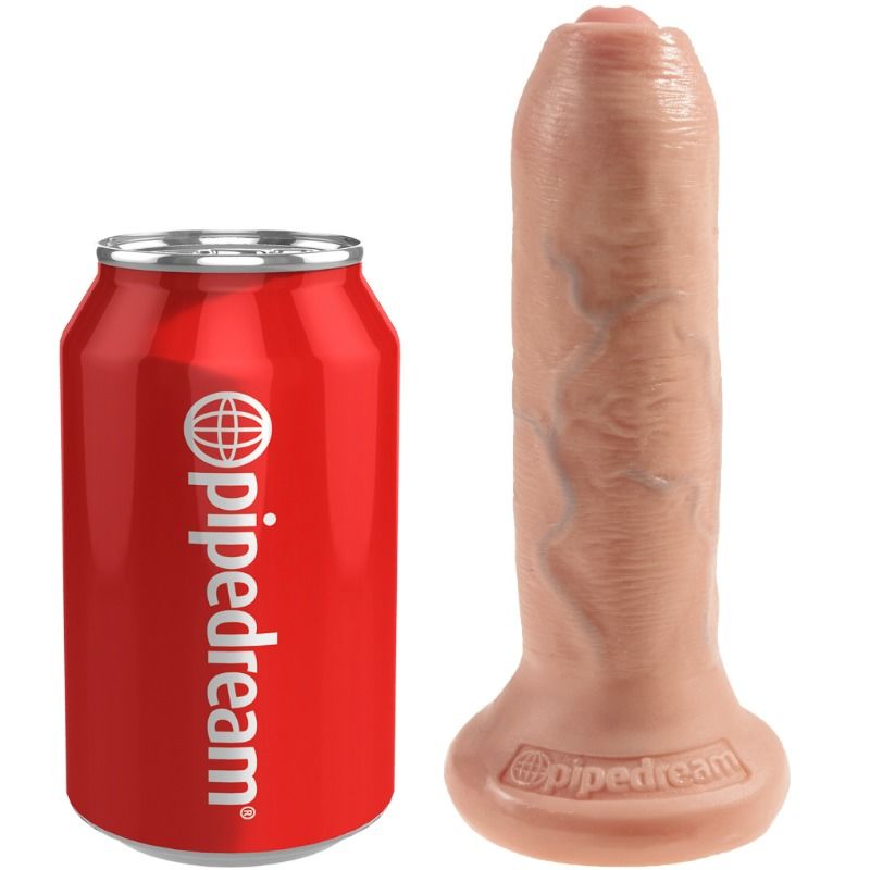 KING COCK - DILDO REALISTICO UNCUT NATURAL 15 CM KING COCK