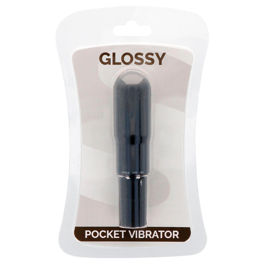 GLOSSY - POCKET VIBRADOR NEGRO GLOSSY