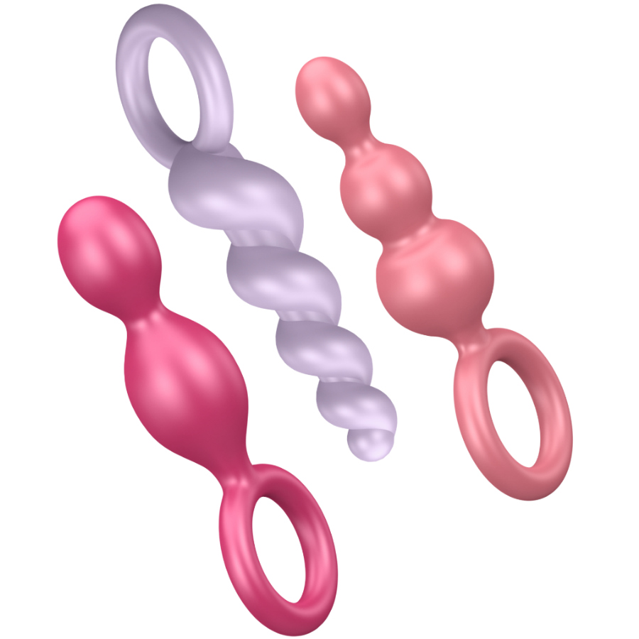SATISFYER - ANAL PLUGS SET 3 PCS TRICOLOR SATISFYER PLUGS