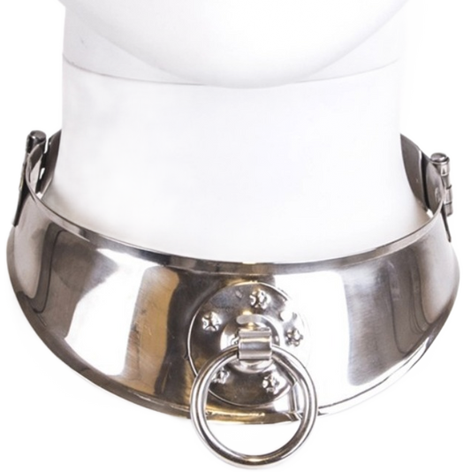 METAL HARD - COLLAR RESTRINGIDOR CON ANILLA METAL HARD