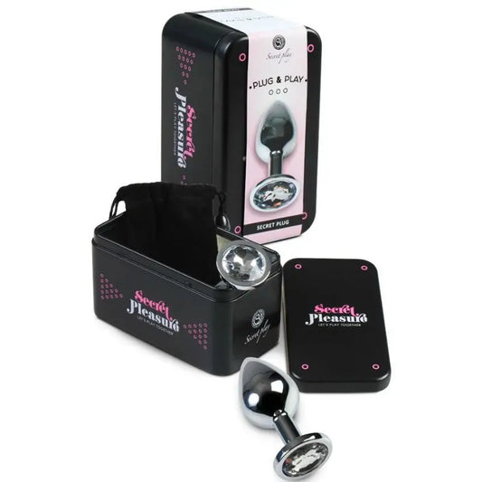 SECRETPLAY - PLUG ANAL ALUMINIO TRANSPARENTE 8 CM SECRETPLAY TOYS