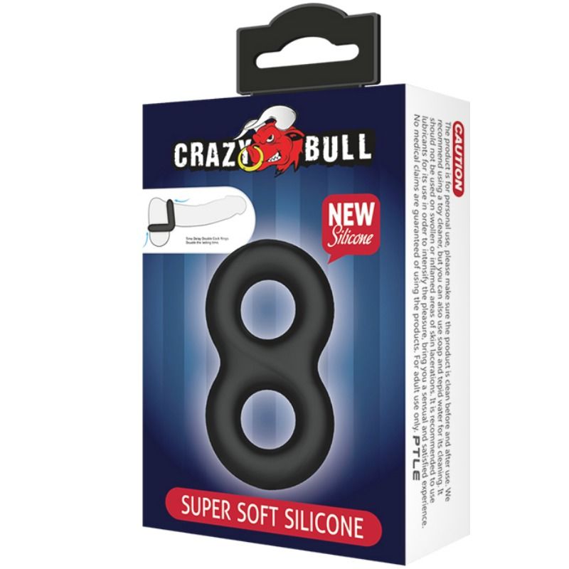 CRAZY BULL - ANILLO DOBLE SILICONA MEDICA CRAZY BULL