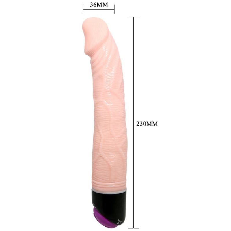 BAILE - ADOUR CLUB VIBRADOR REALISTICO 23 CM NATURAL BAILE