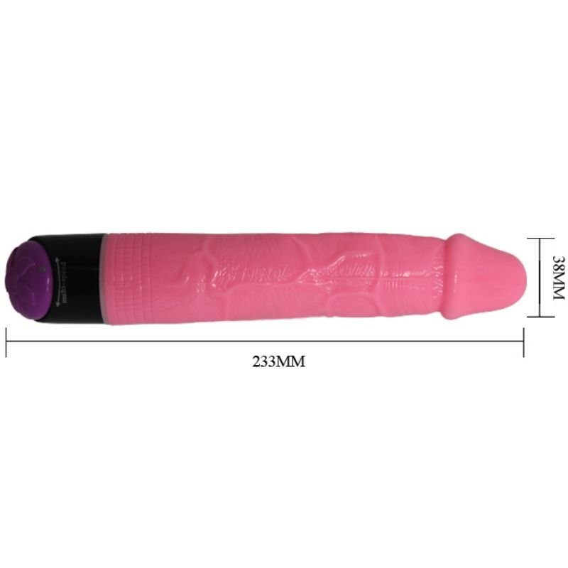BAILE - COLORFUL SEX VIBRADOR REALISTICO ROSA 23 CM BAILE