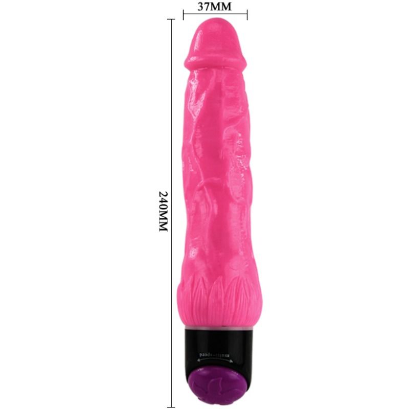 BAILE - COLORFUL SEX VIBRADOR REALÍSTICO ROSA 24 CM BAILE