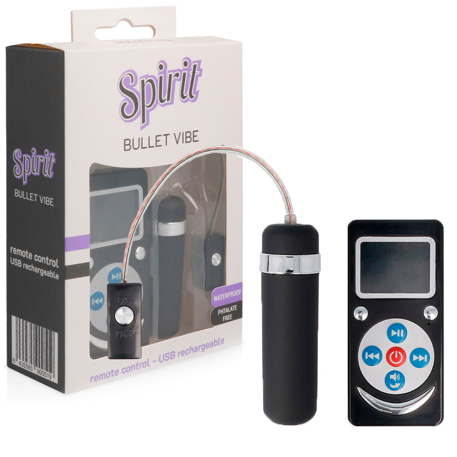 SPIRIT - BALA VIBRADORA PREMIUM NEGRO SPIRIT