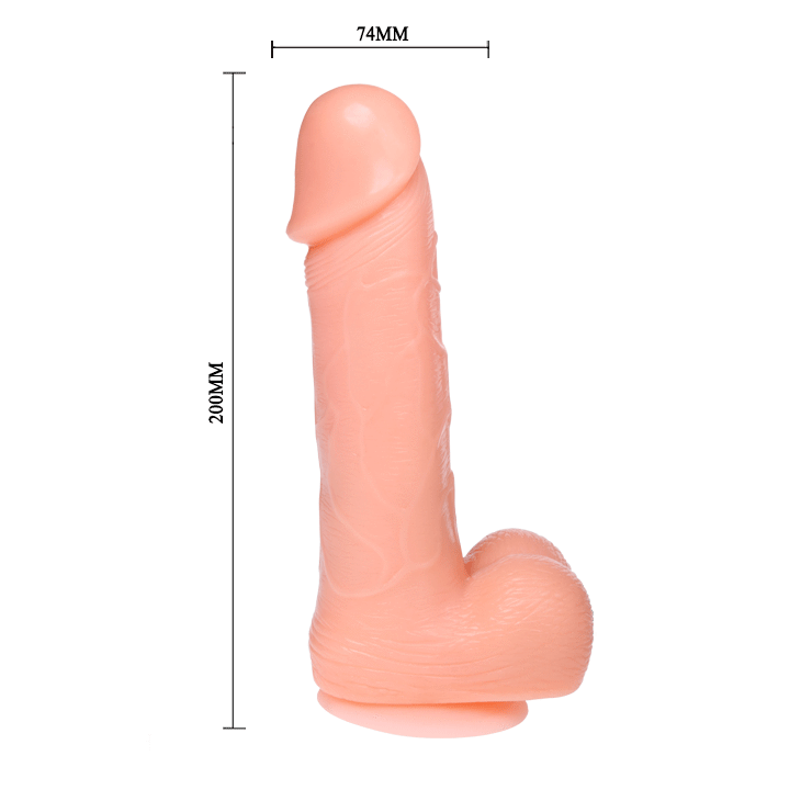 BAILE - DONG DILDO REALÍSTICO VIBRACIÓN Y ROTACIÓN 20 CM BAILE