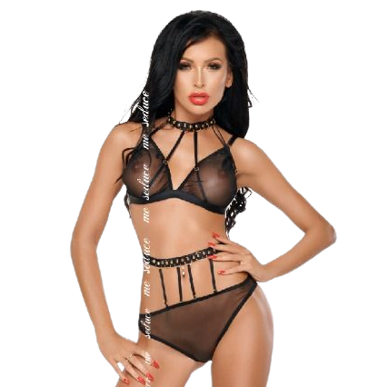 ME-SEDUCE - DOTTY SET DOS PIEZAS NEGRO S/M ME-SEDUCE SET