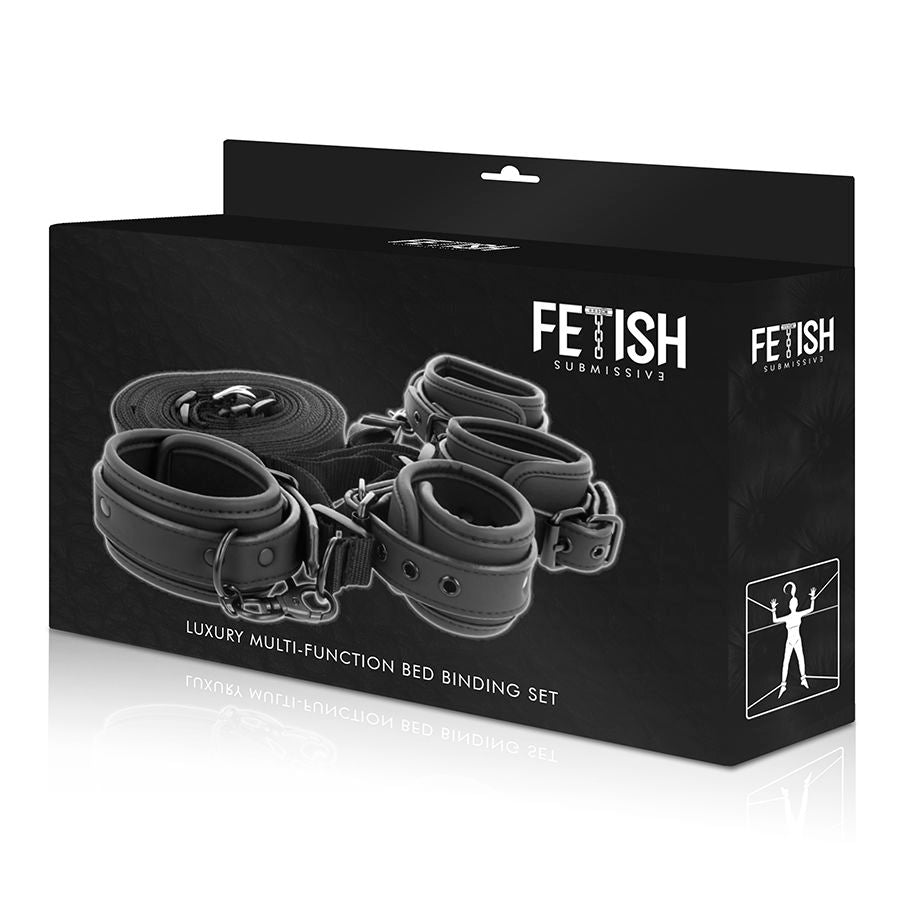 FETISH SUBMISSIVE - SET DE ESPOSAS Y ATADURAS CON FORRO DE NOPRENO FETISH SUBMISSIVE BONDAGE