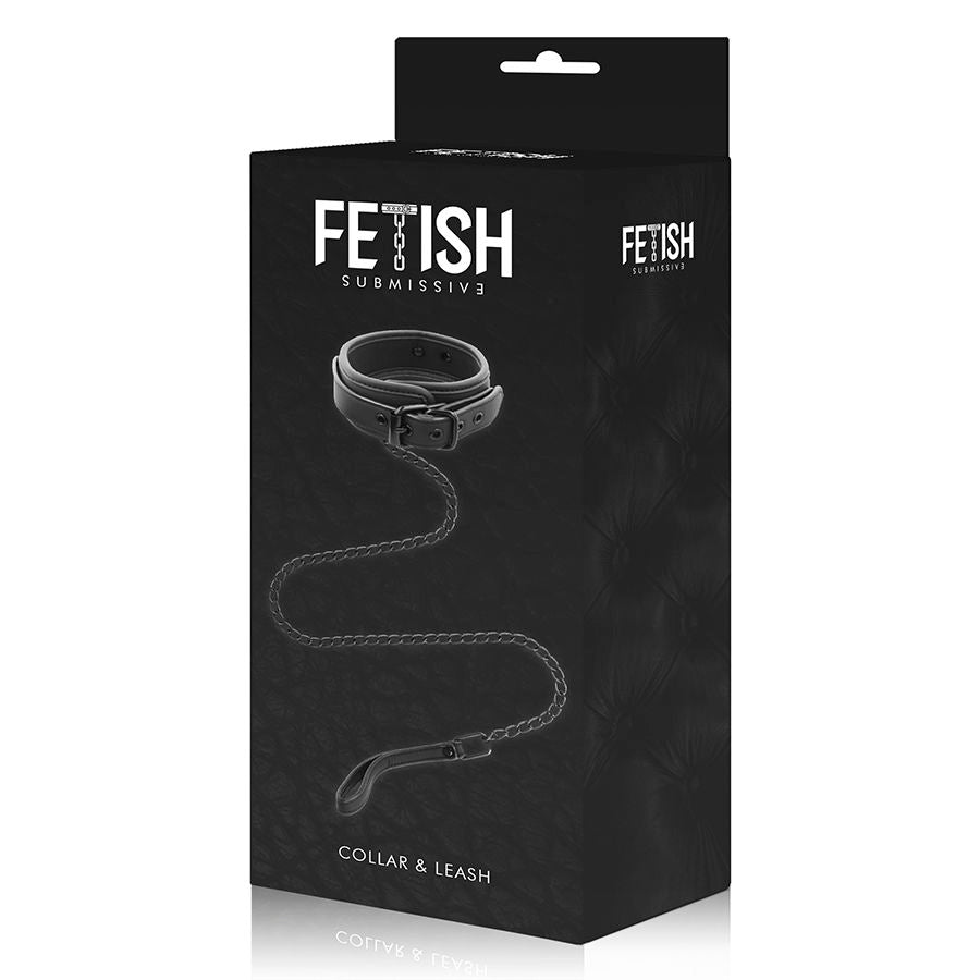 FETISH SUBMISSIVE - COLLAR CON CADENA CON FORRO DE NOPRENO FETISH SUBMISSIVE BONDAGE