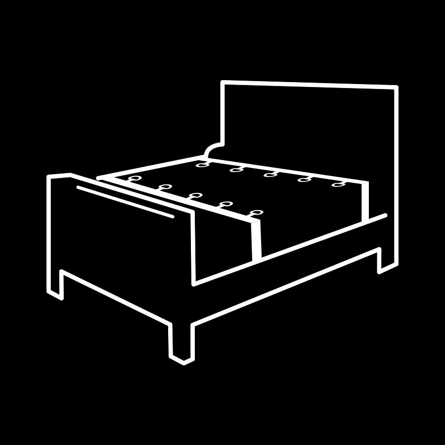 FETISH SUBMISSIVE - SET ATADURAS CAMA LUXURY CON FORRO DE NEOPRENO FETISH SUBMISSIVE BONDAGE