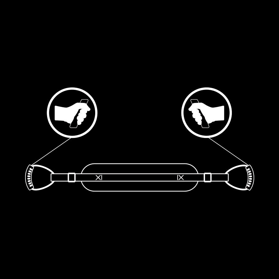FETISH SUBMISSIVE - ARNÉS PARA HACERLO ESTILO PERRITO CON FORRO DE NOPRENO FETISH SUBMISSIVE BONDAGE