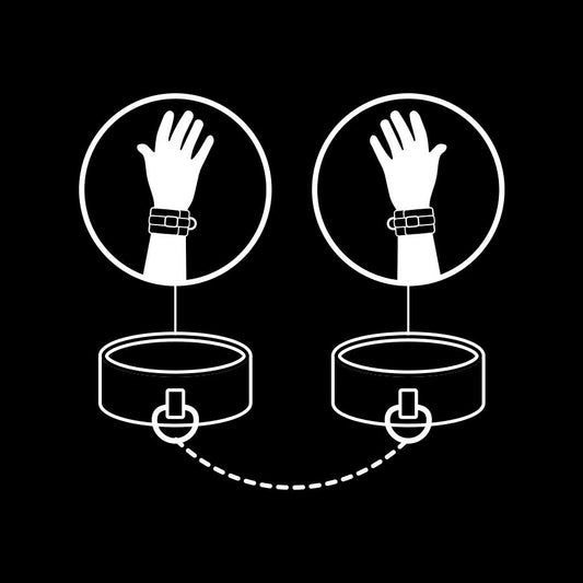 FETISH SUBMISSIVE - ESPOSAS CUERO VEGANO CON FORRO DE NOPRENO FETISH SUBMISSIVE BONDAGE